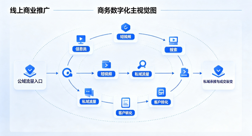 隆昌县线上商业推广怎么做？全域流量闭环搭建与低成本转化实战指南